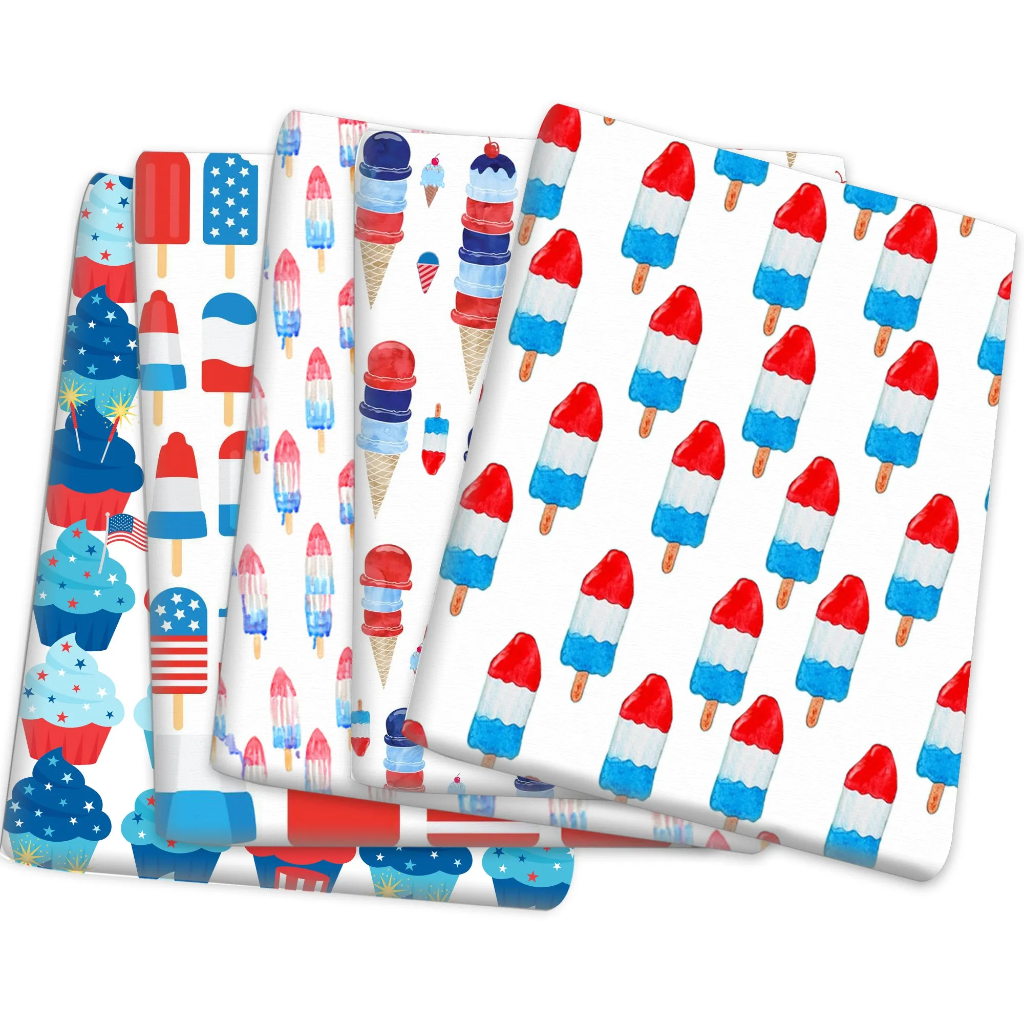 Independence Day (4 of july) Theme Printed Fabric