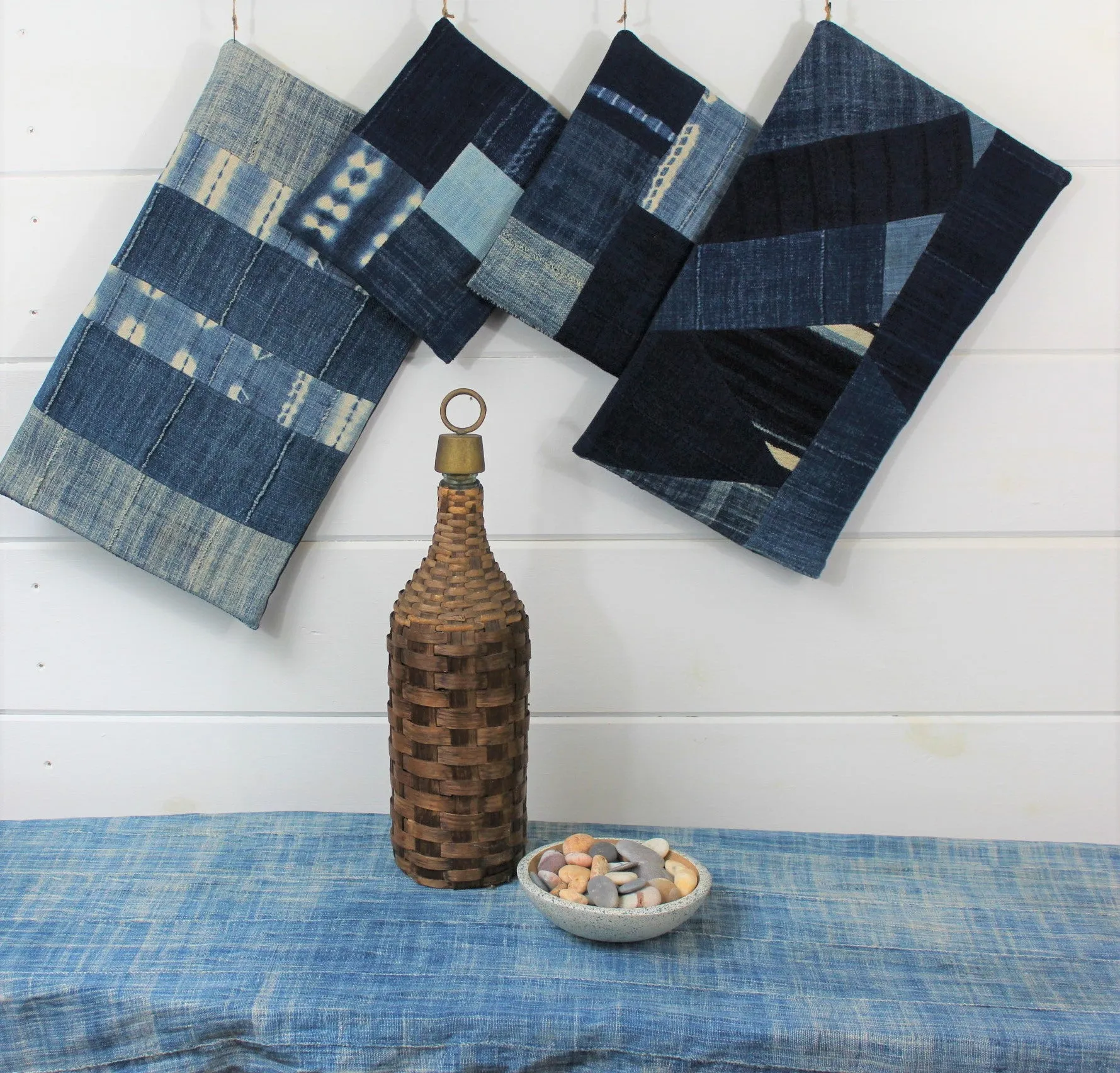 Inidgo Patchwork Trivets
