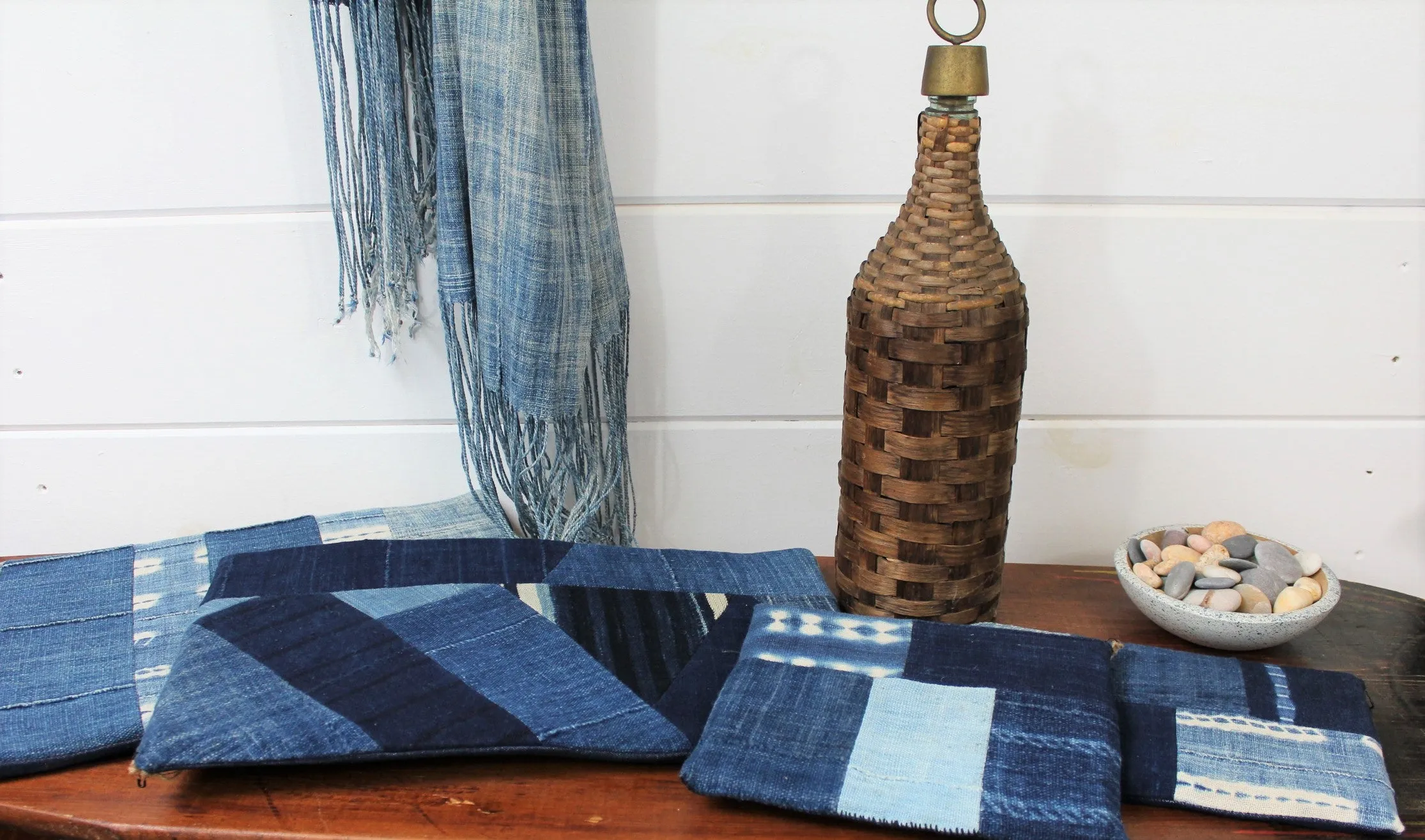 Inidgo Patchwork Trivets