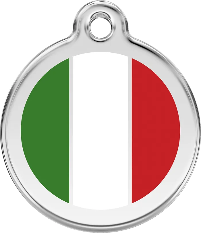 Italian Flag ID Tag