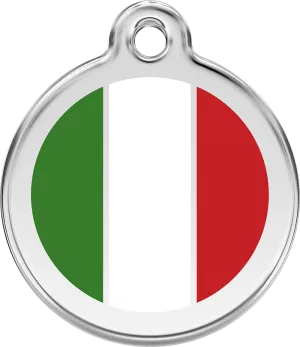 Italian Flag ID Tag