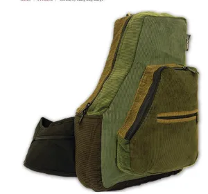 Ixchel - Patchwork Corduroy Sling Daypack