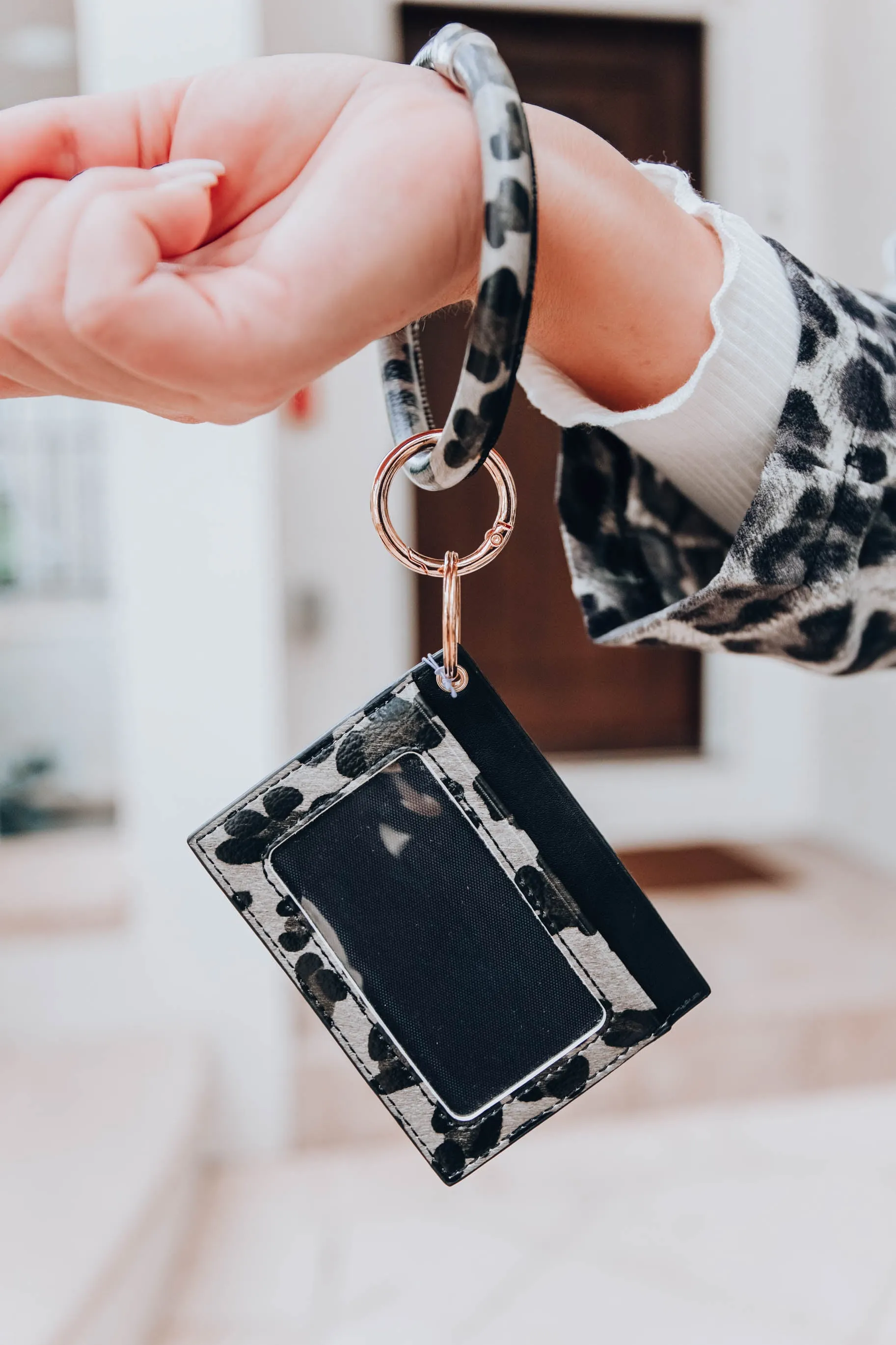 Izzy ID Card Wristlet Keyring - Black