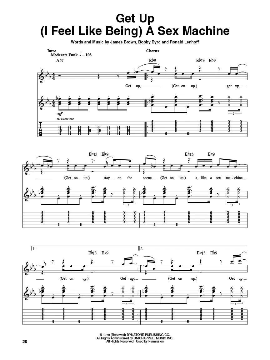 James Brown Guitar Play-Along