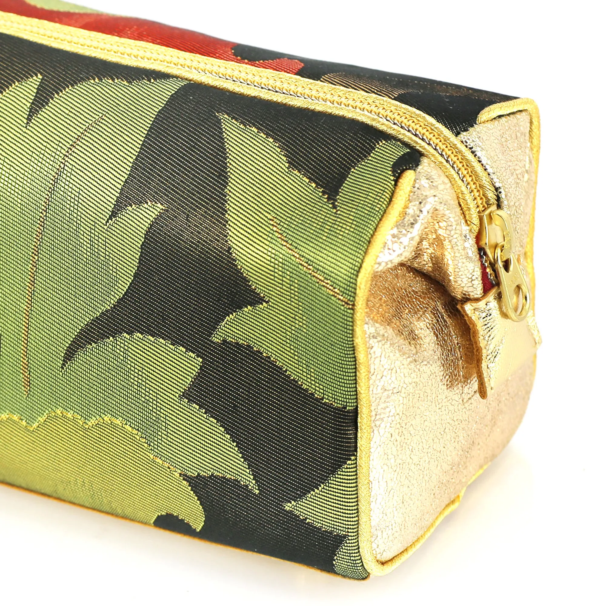 Japanese Kimono Camellia Kimono Travel / Make-up Bag | Refashioned from vintage kimono