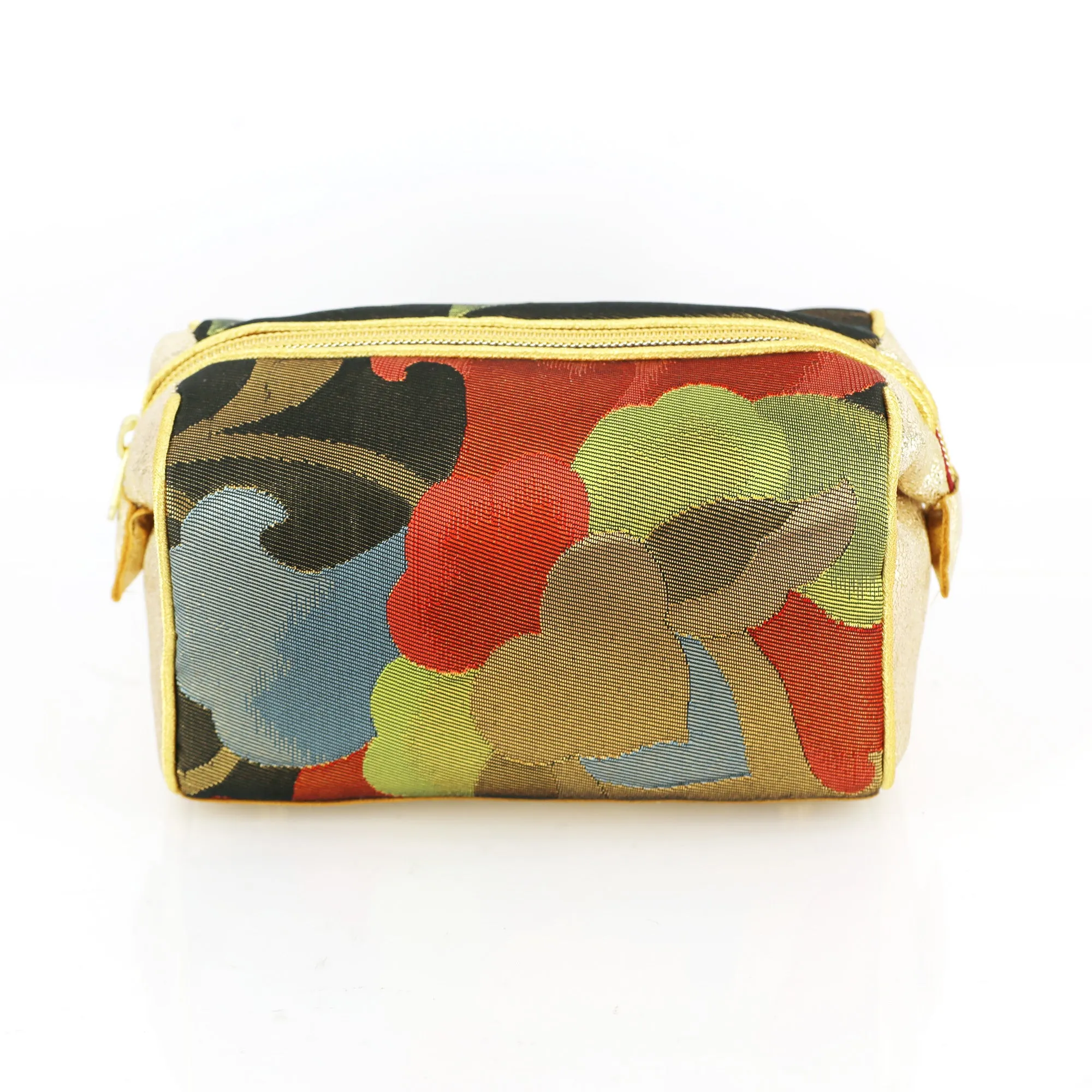 Japanese Kimono Camellia Kimono Travel / Make-up Bag | Refashioned from vintage kimono