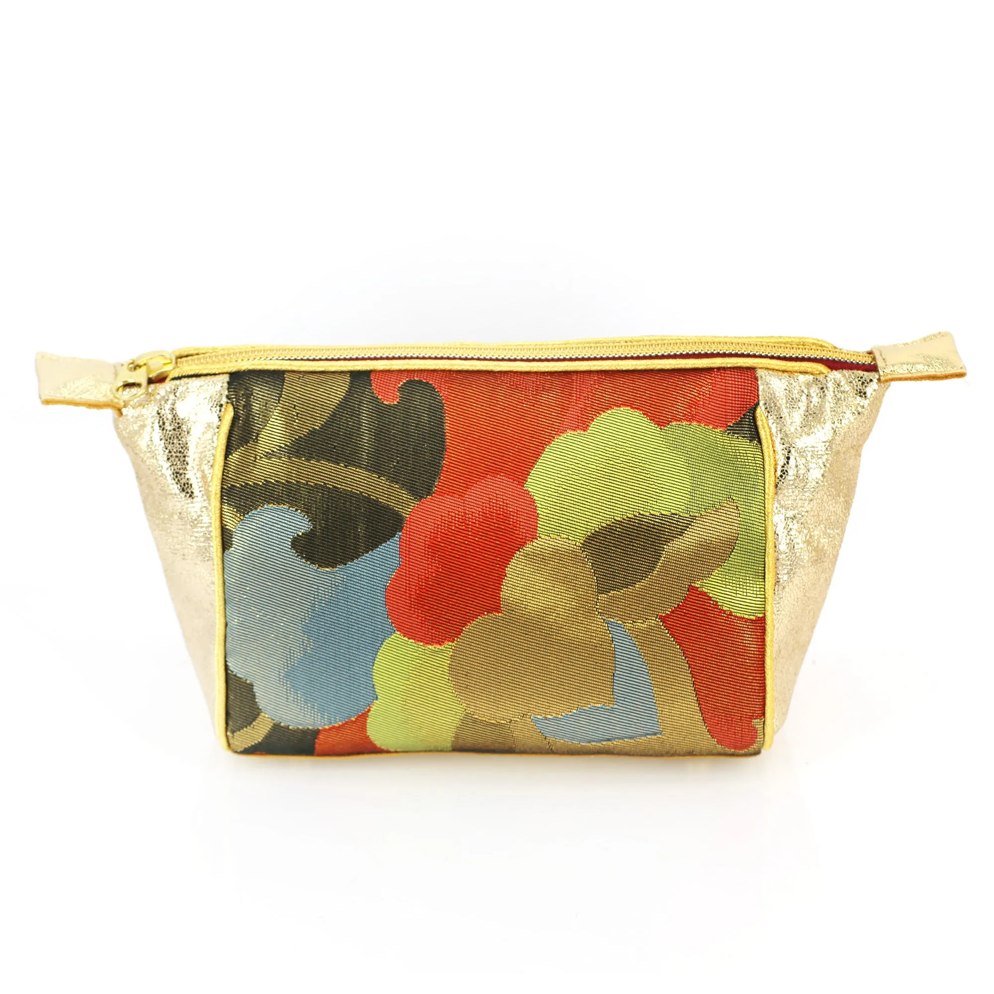 Japanese Kimono Camellia Kimono Travel / Make-up Bag | Refashioned from vintage kimono