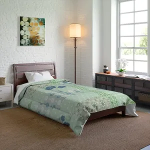 Japanese Springtime Patchwork Comforter