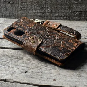 JJNUSA Handmade Samsung Galaxy S20 5G Leather Wallet Case