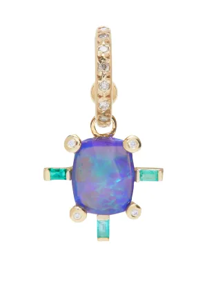Juno Earring with Black Opal