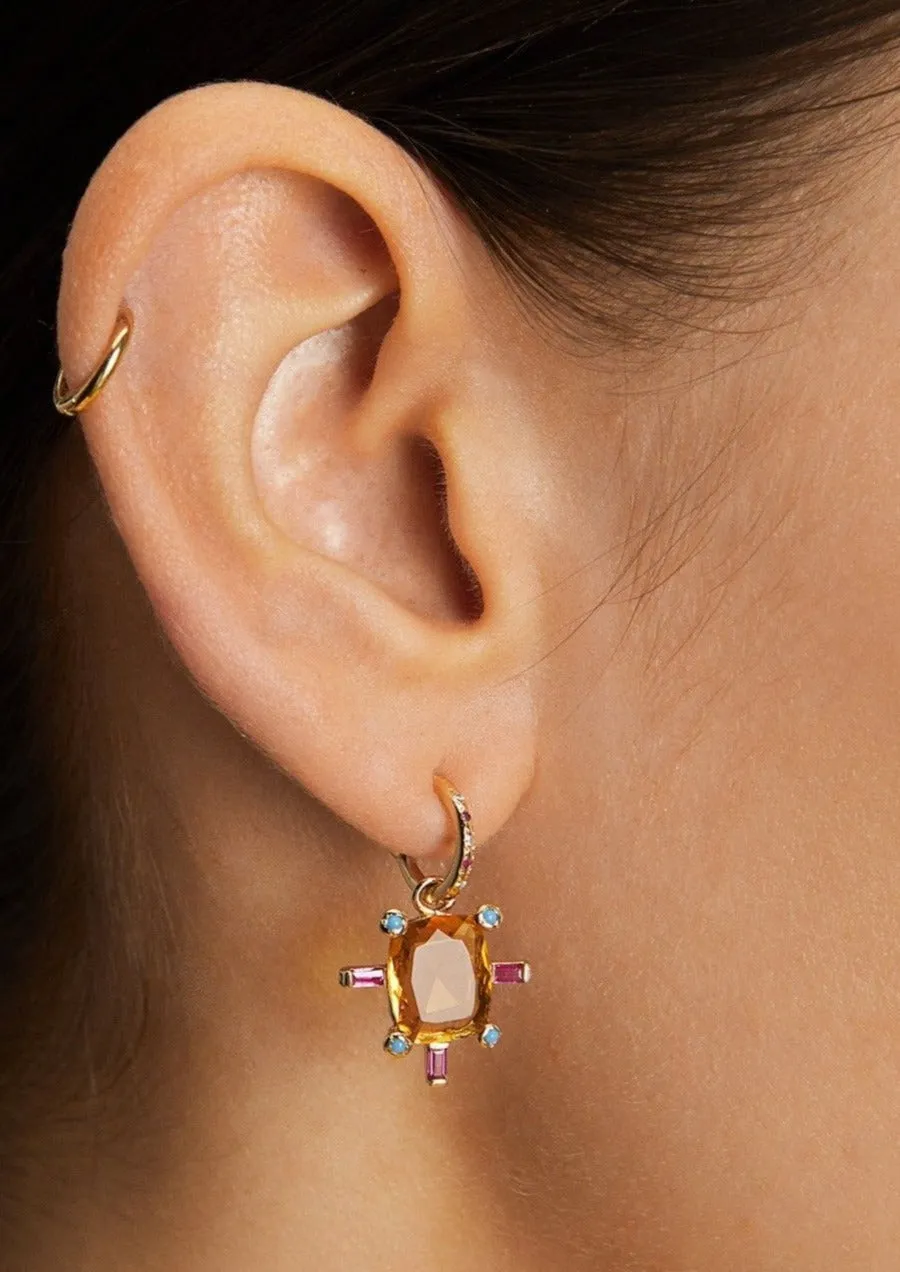 Juno Earring with Citrine