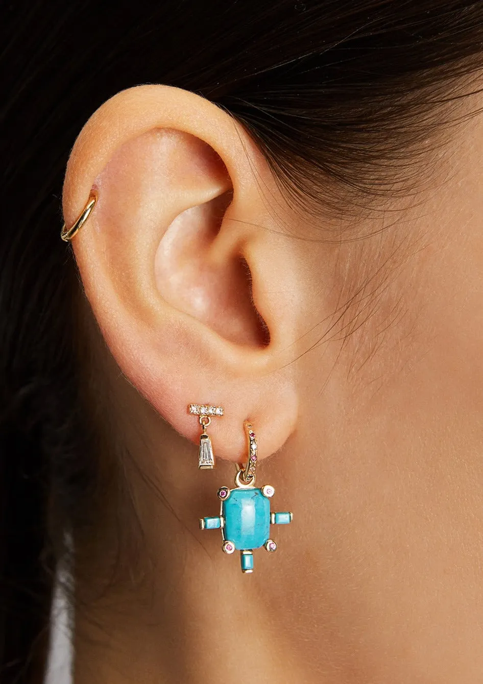 Juno Earring with Turquoise