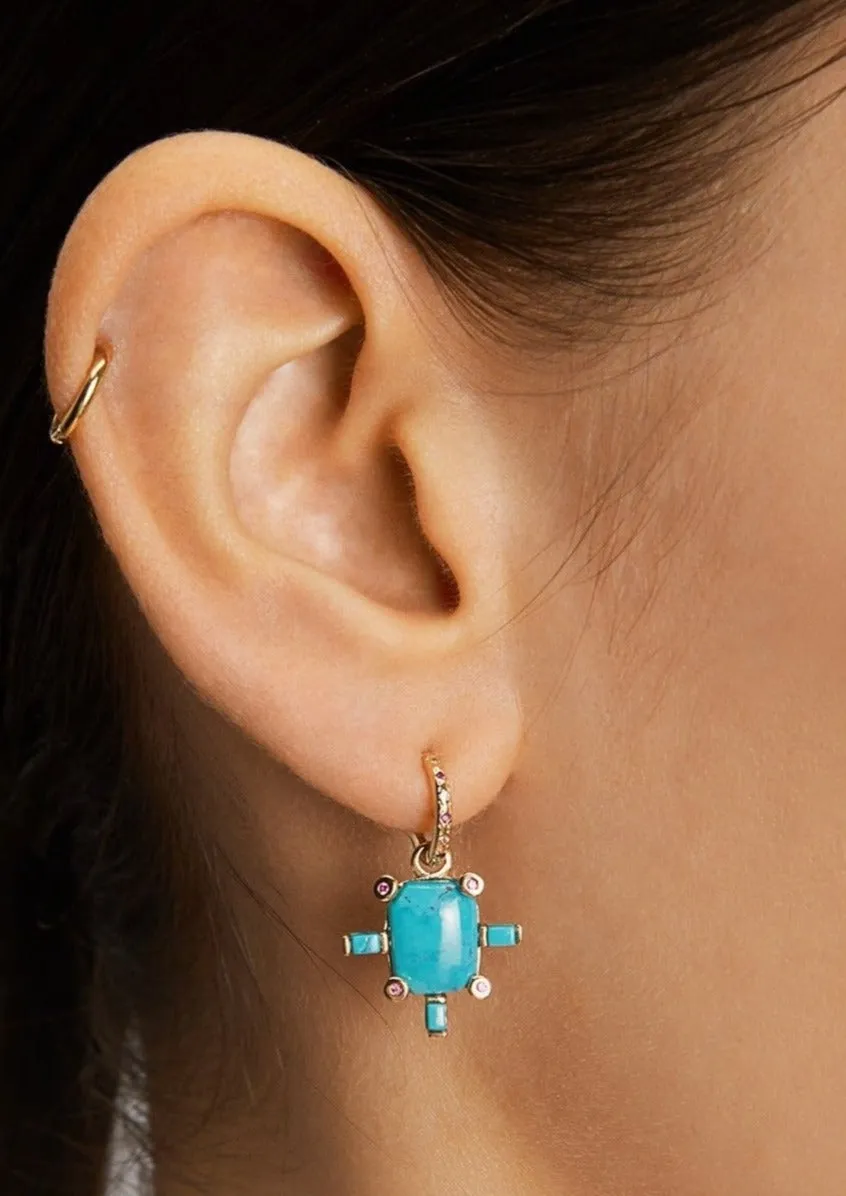 Juno Earring with Turquoise