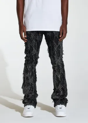 Kai Stacked Flare Denim (Black)
