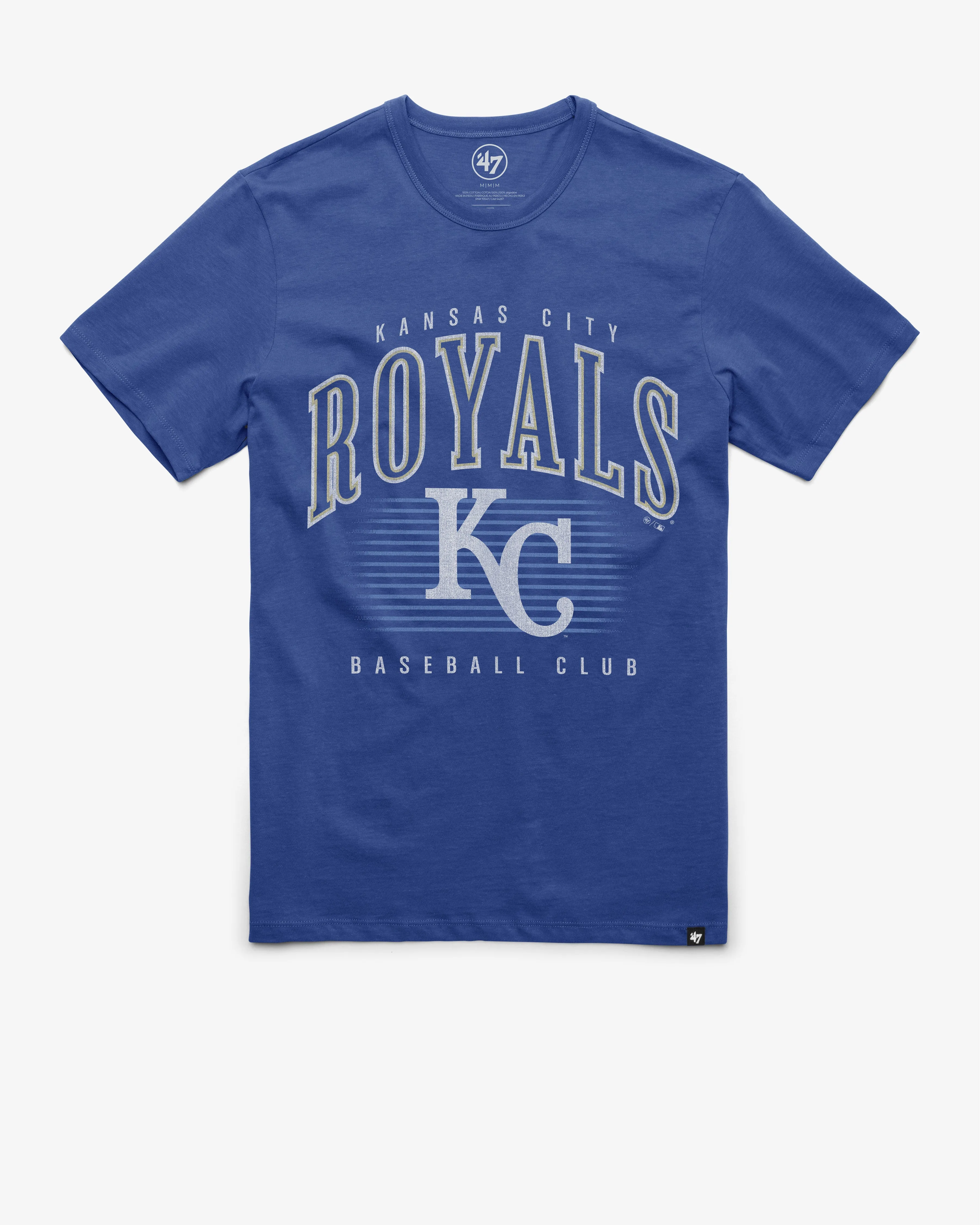 KANSAS CITY ROYALS COOPERSTOWN DOUBLE HEADER '47 FRANKLIN TEE