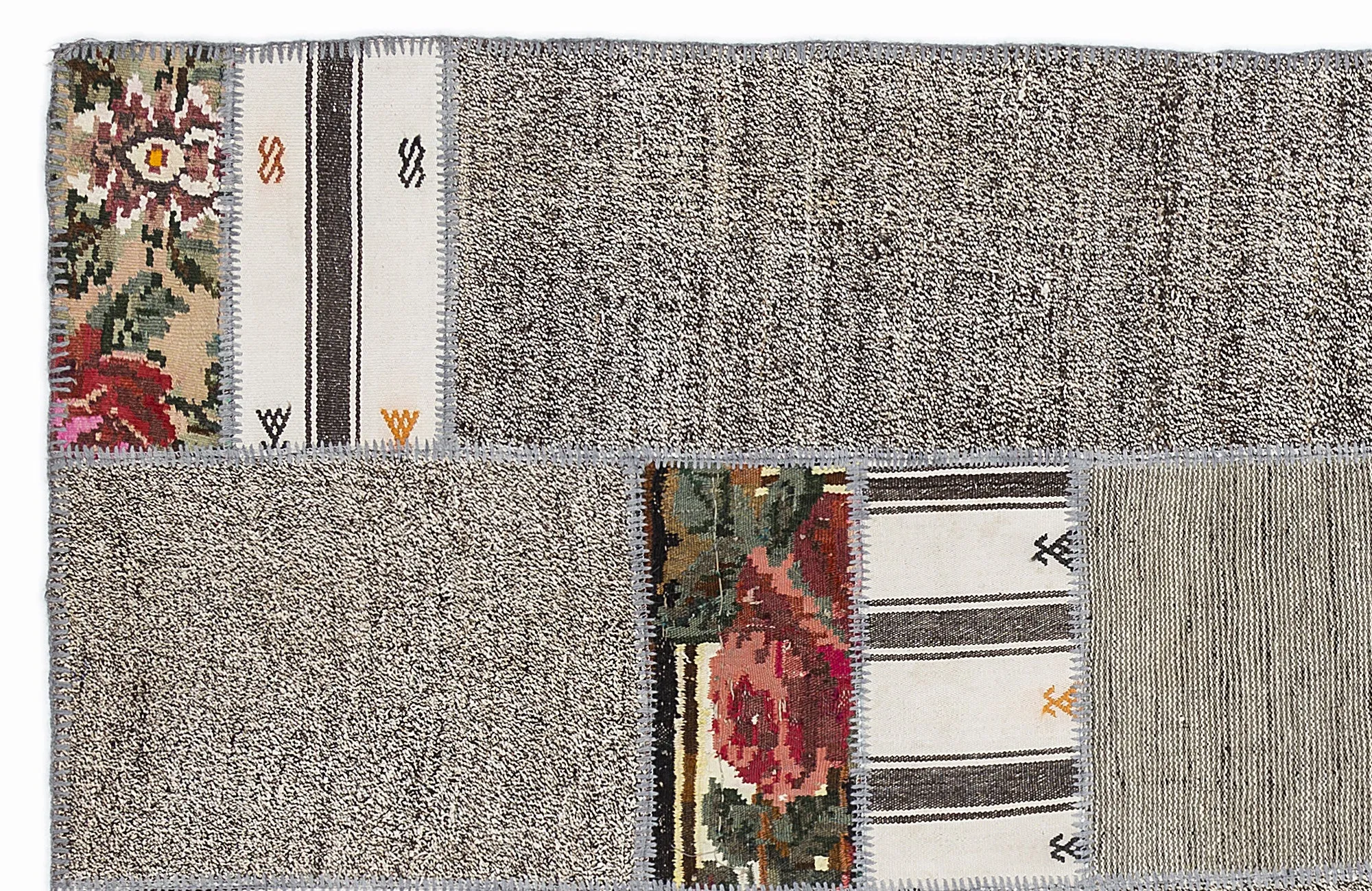 Karabakh Kilim Patchwork Unique Rug 5'3'' x 7'7'' ft 160 x 230 cm