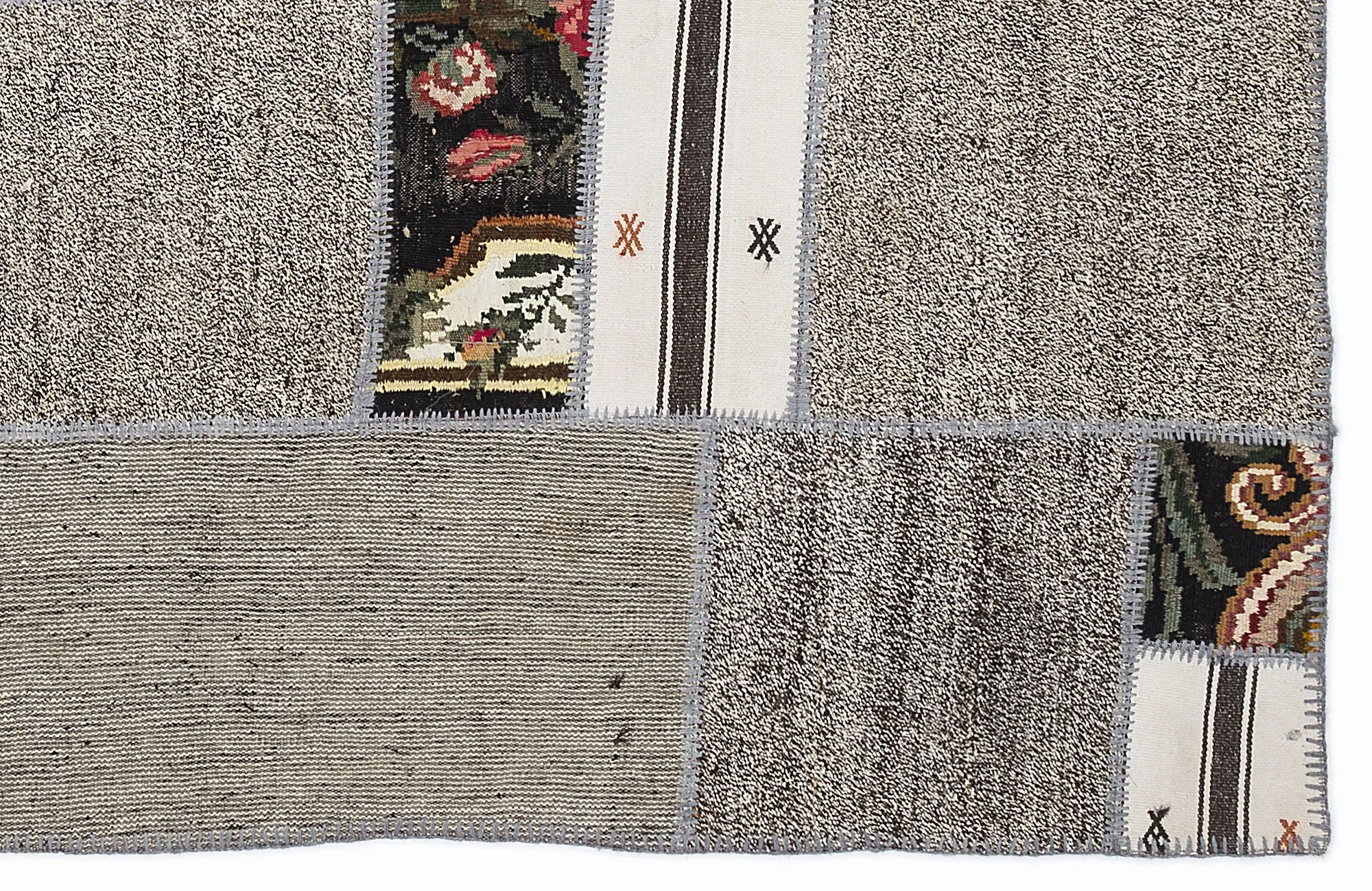 Karabakh Kilim Patchwork Unique Rug 5'3'' x 7'7'' ft 160 x 230 cm