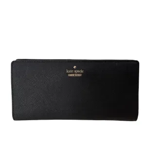 KATE SPADE Black Cameron Street Large Stacy Continental Wallet