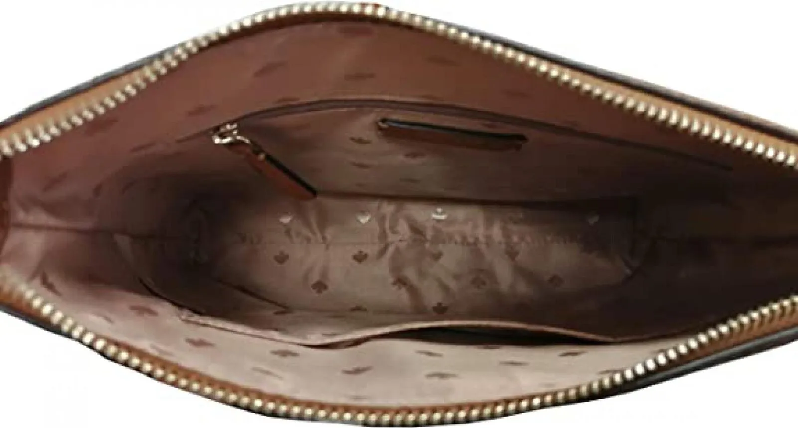 Kate Spade New York Top-Zip Leather Crossbody Bag Warm Gingerbread Brown