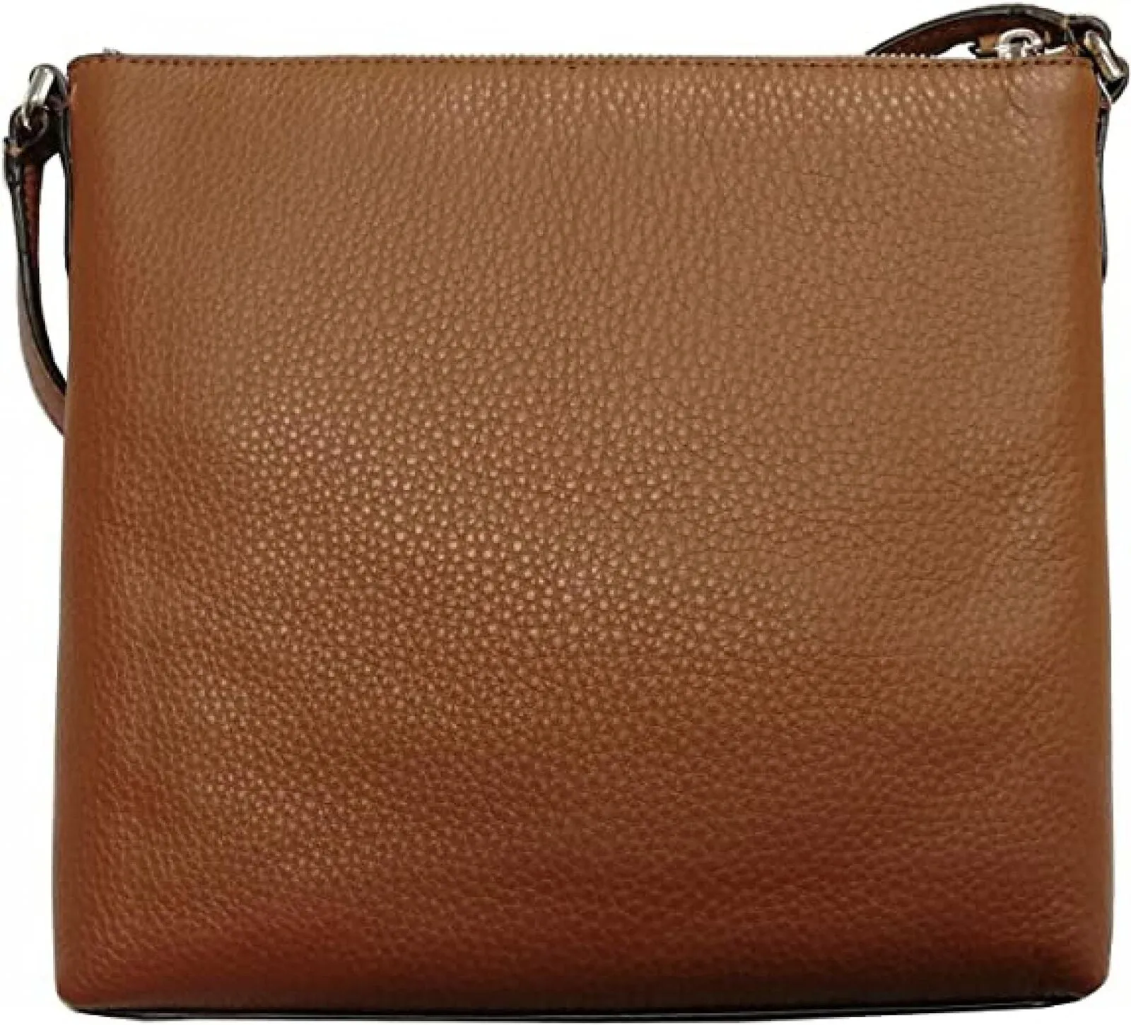 Kate Spade New York Top-Zip Leather Crossbody Bag Warm Gingerbread Brown