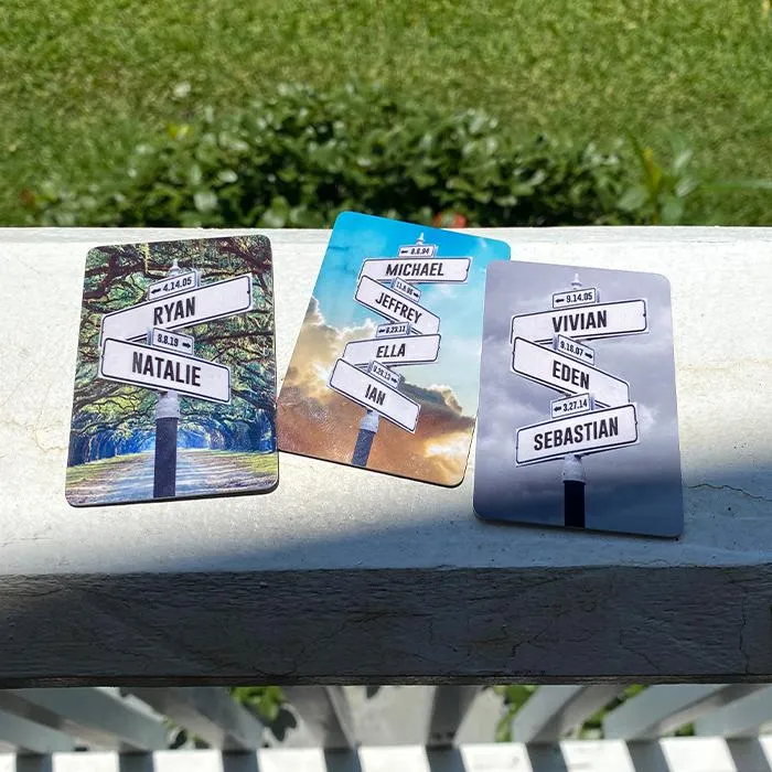 Kid Name Sign Wallet Cards