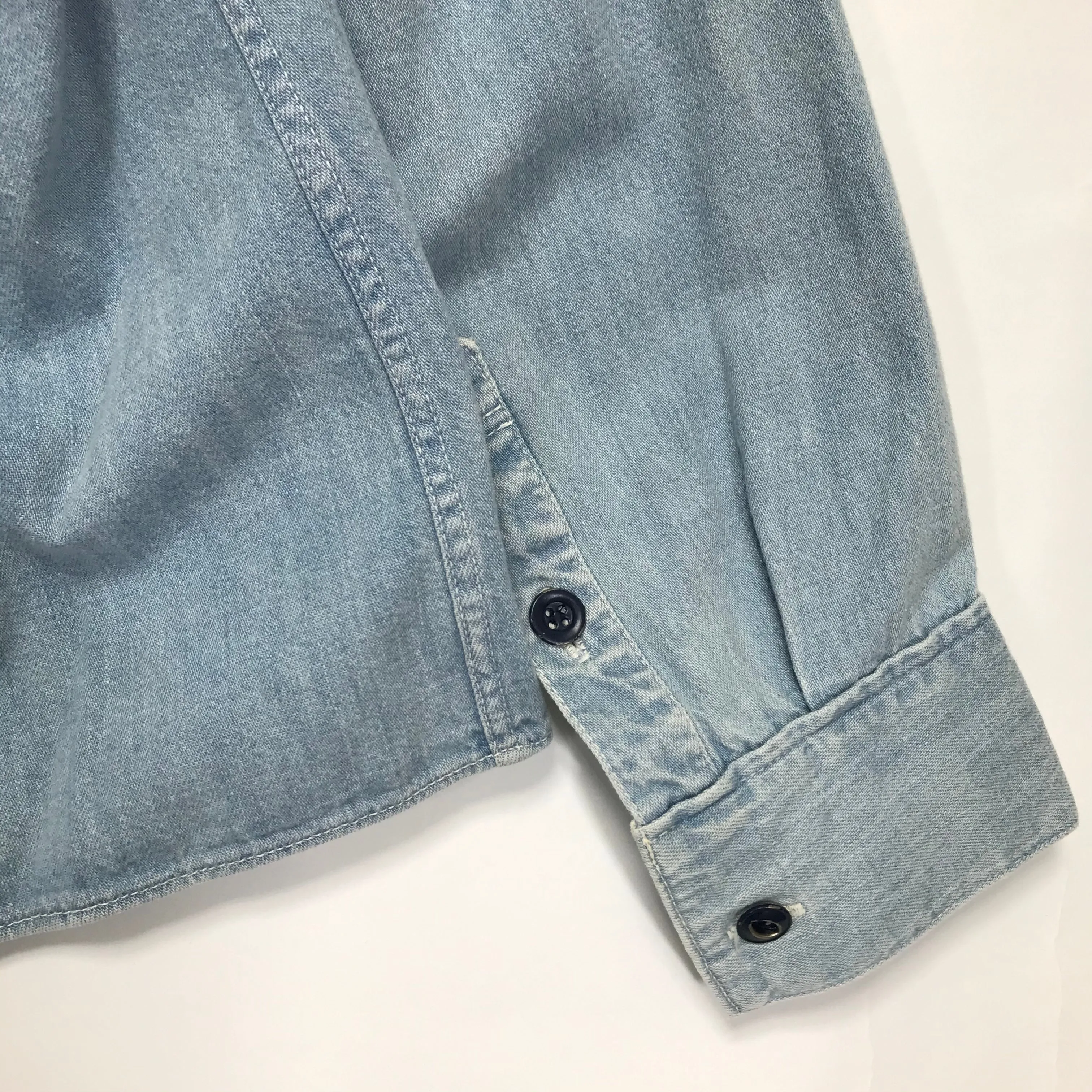 [L] Visvim SS Lhamo Shirt Damaged Indigo