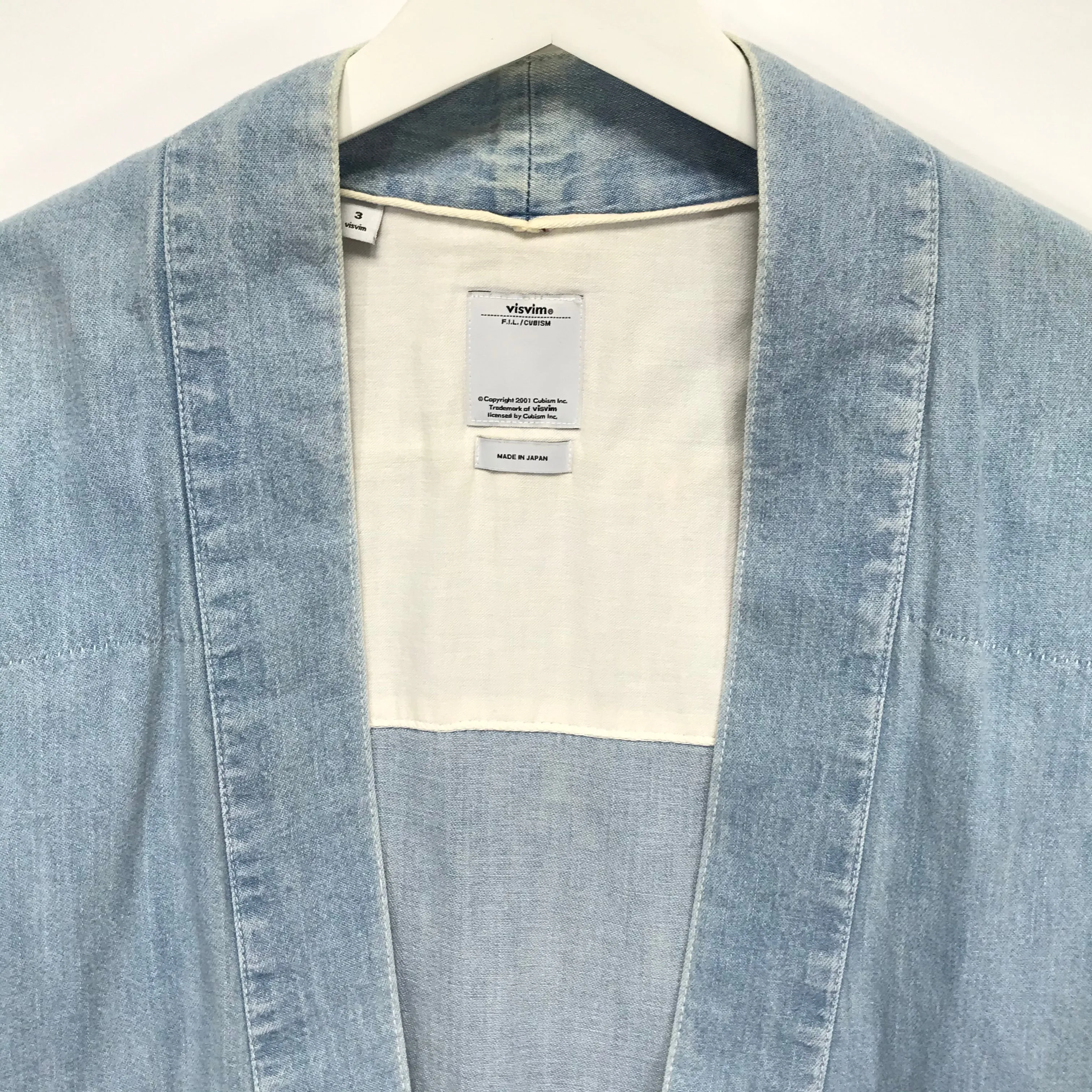 [L] Visvim SS Lhamo Shirt Damaged Indigo