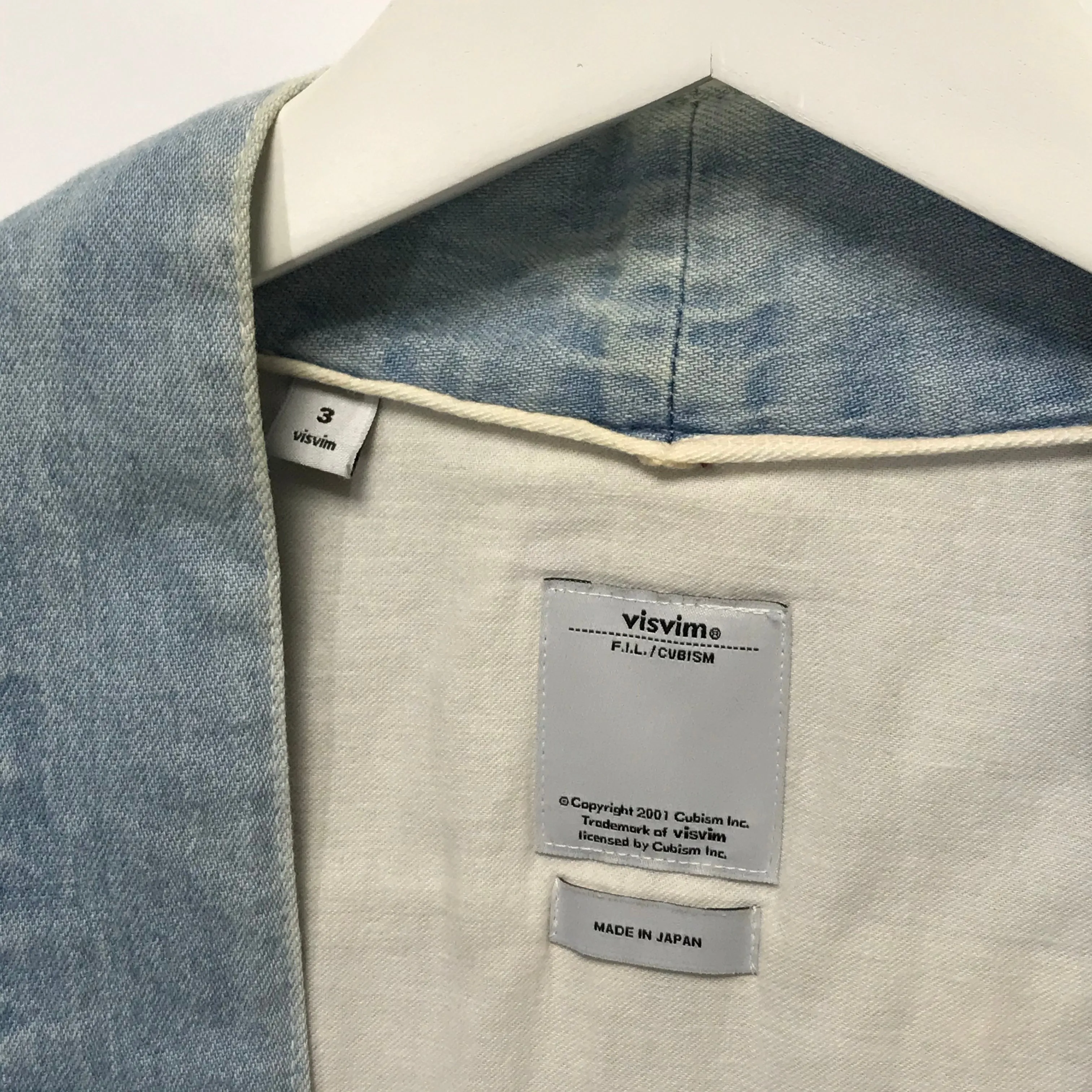 [L] Visvim SS Lhamo Shirt Damaged Indigo