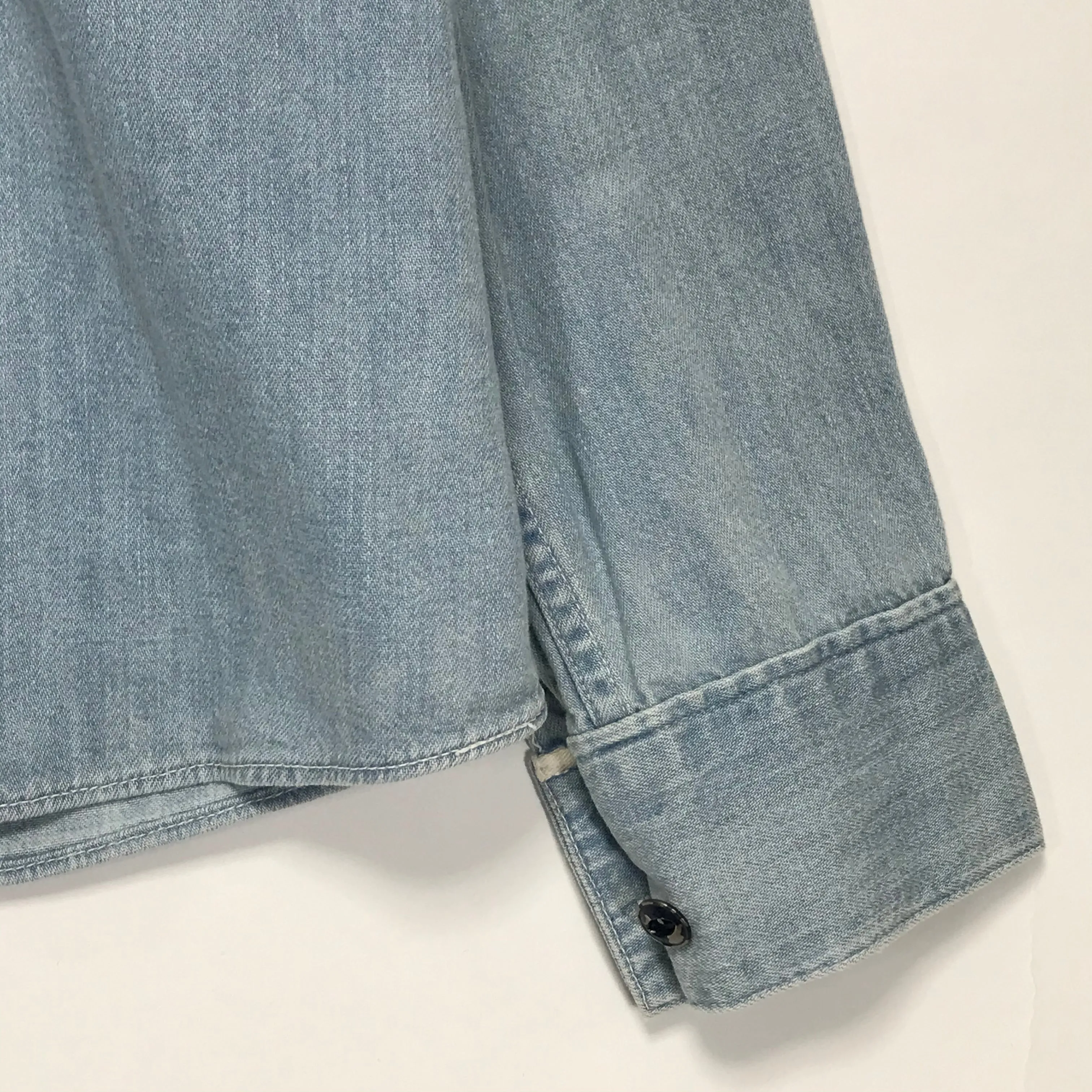 [L] Visvim SS Lhamo Shirt Damaged Indigo