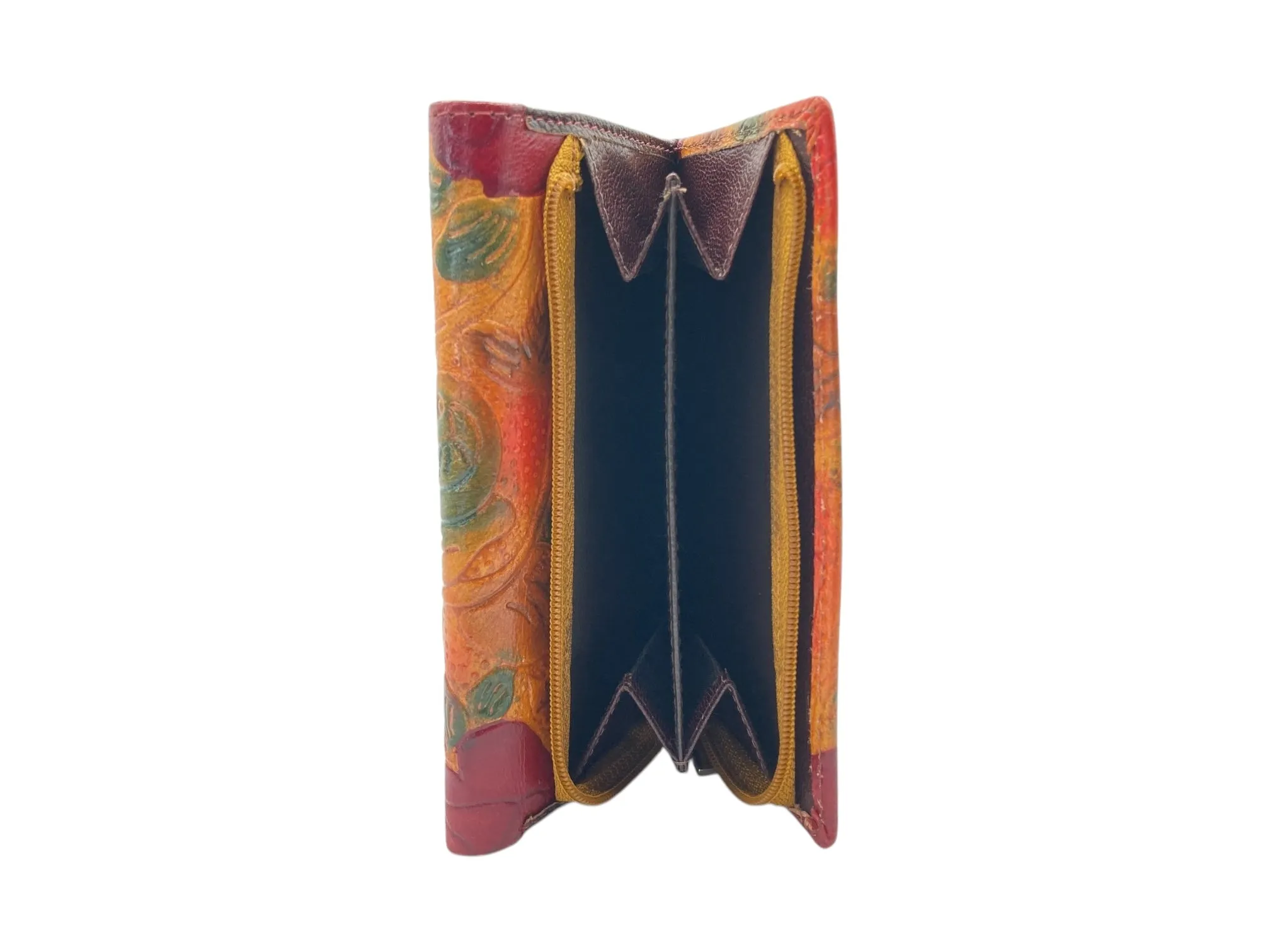 Ladies Wallet  Medium With Zipper, Trifold Wallet With Coin Pocket # 1681