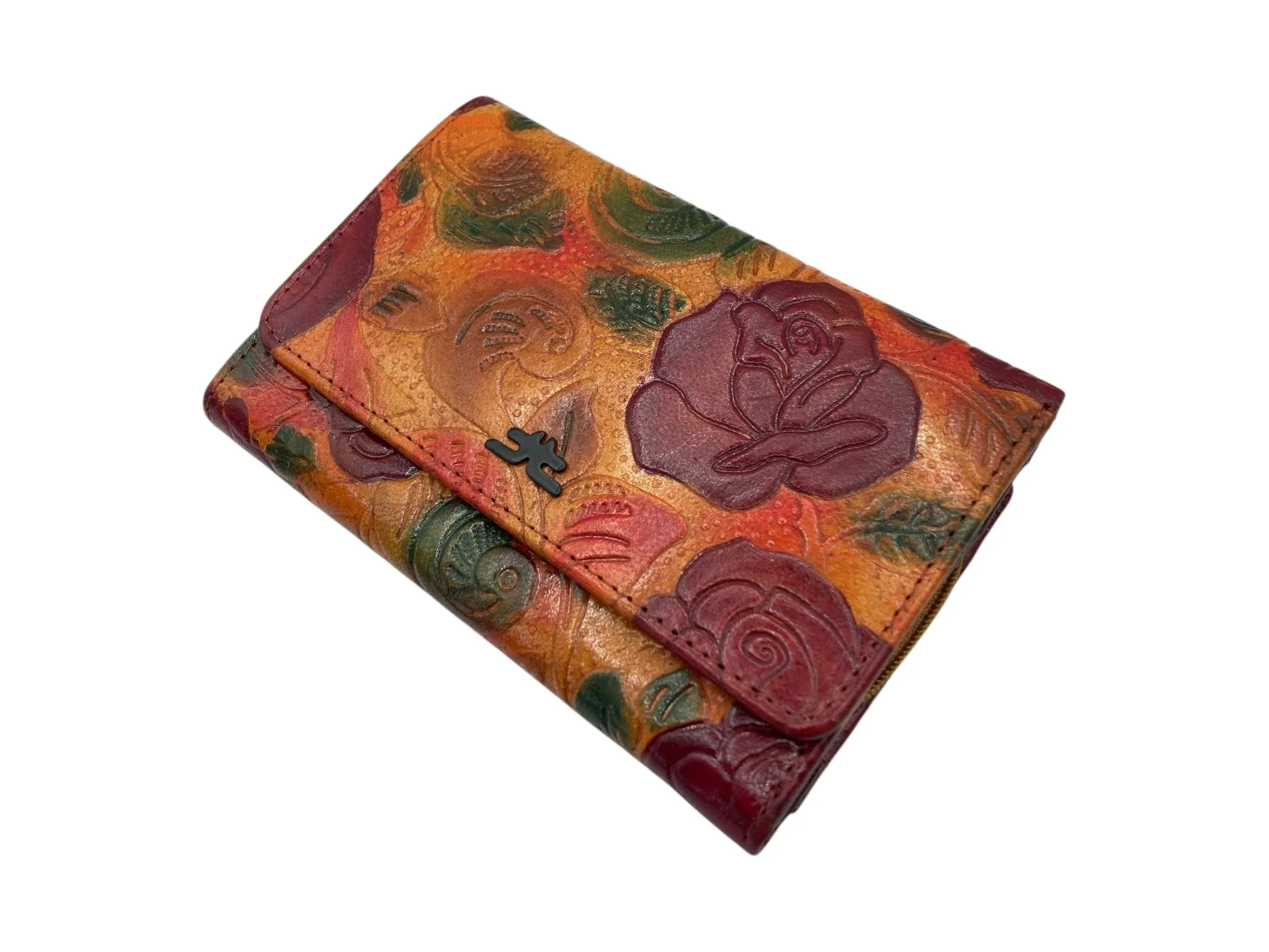 Ladies Wallet  Medium With Zipper, Trifold Wallet With Coin Pocket # 1681
