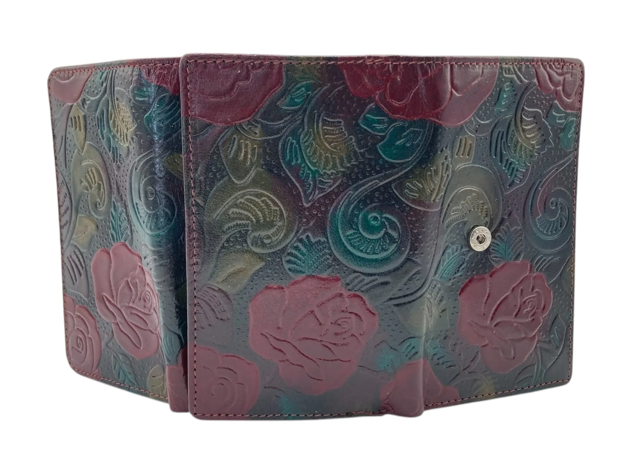 Ladies Wallet  Medium With Zipper, Trifold Wallet With Coin Pocket # 1681