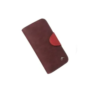 Ladies Wallet Two Tone Kangaroo Badge Purple