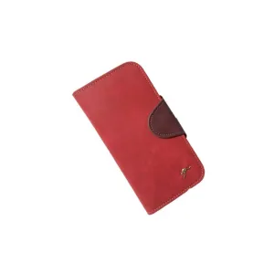 Ladies Wallet Two Tone Kangaroo Badge Red