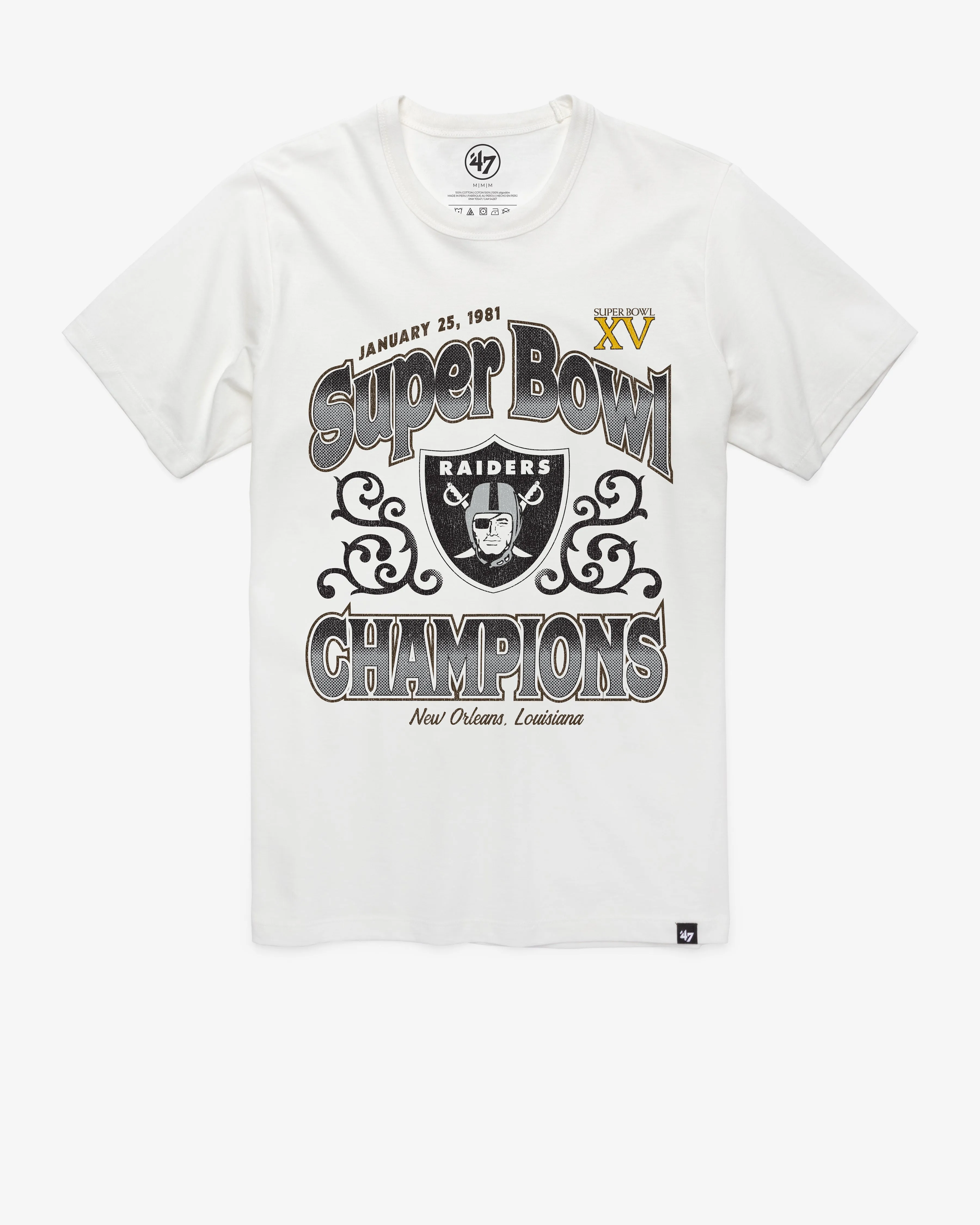 LAS VEGAS RAIDERS SUPER BOWL SHOWCASE '47 FRANKLIN TEE