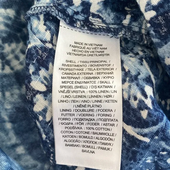Lauren Ralph Lauren 14 Patchwork-Print Linen Dress