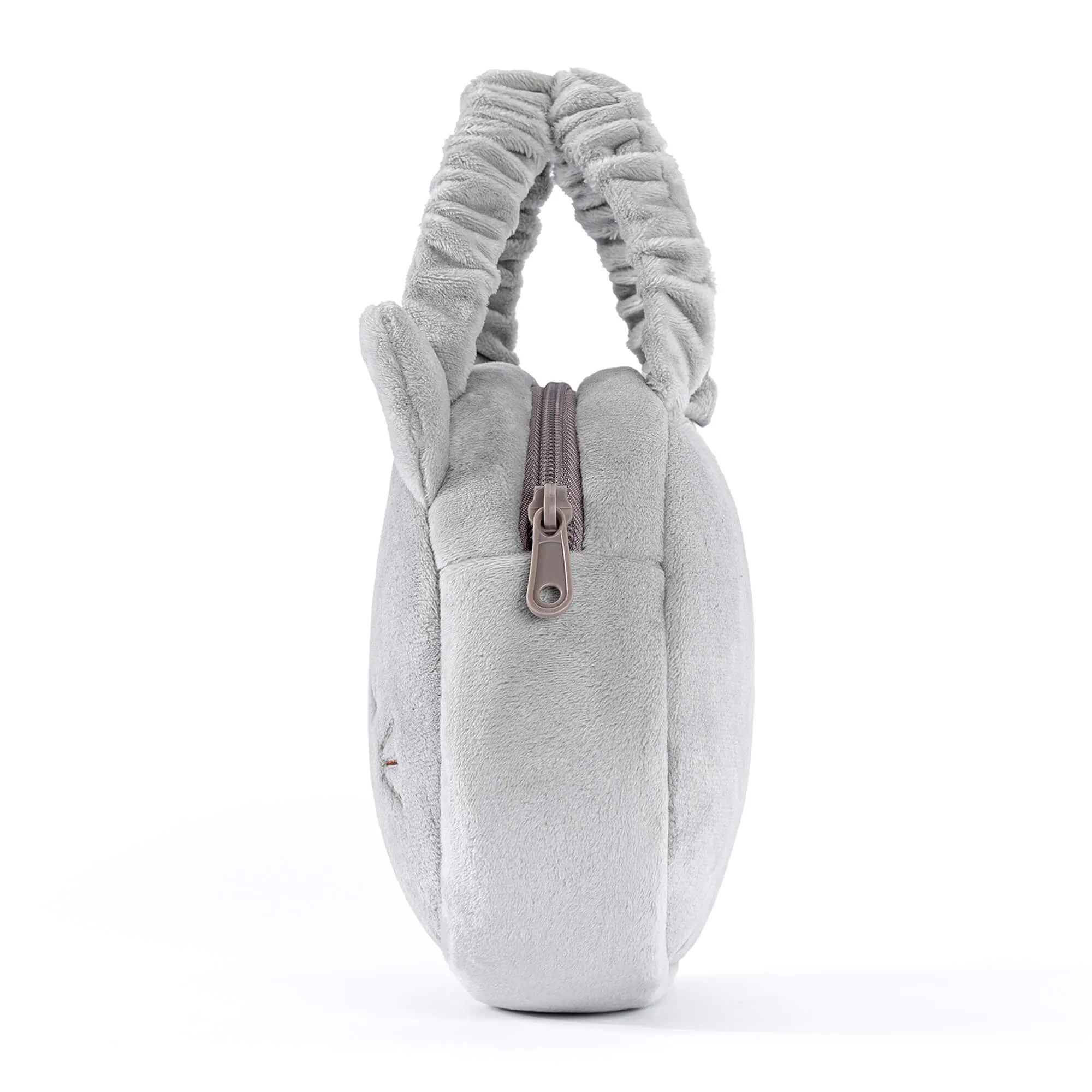 Lazadagifts 6-inch Fashion Baby Girls Kitty Cat Handbag Plush Girls Purse Gray