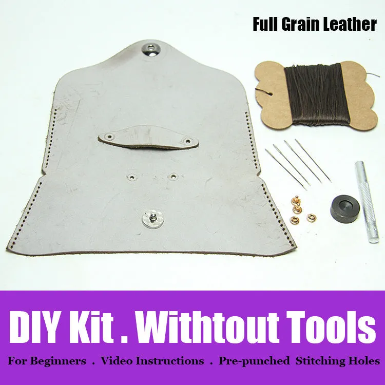 Leather Glasses Case Kit DIY Leather Eyeglass Case Kit DIY Waxed Leather Projects DIY Leather Kit