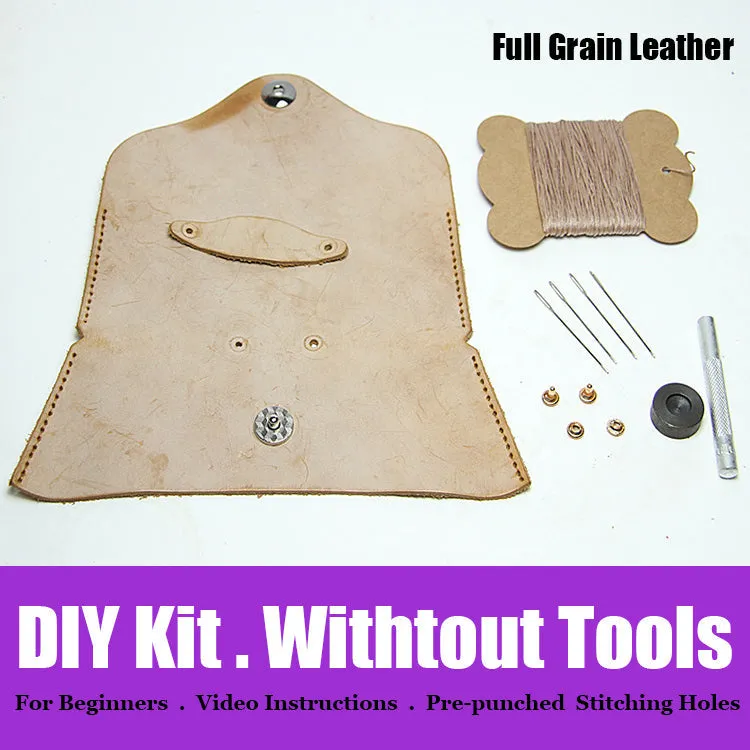 Leather Glasses Case Kit DIY Leather Eyeglass Case Kit DIY Waxed Leather Projects DIY Leather Kit