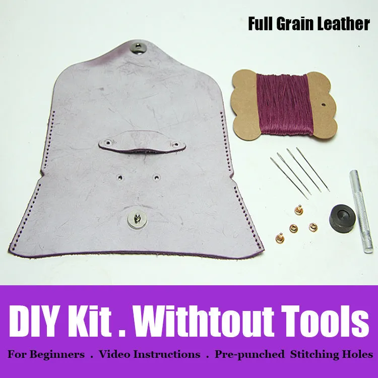 Leather Glasses Case Kit DIY Leather Eyeglass Case Kit DIY Waxed Leather Projects DIY Leather Kit