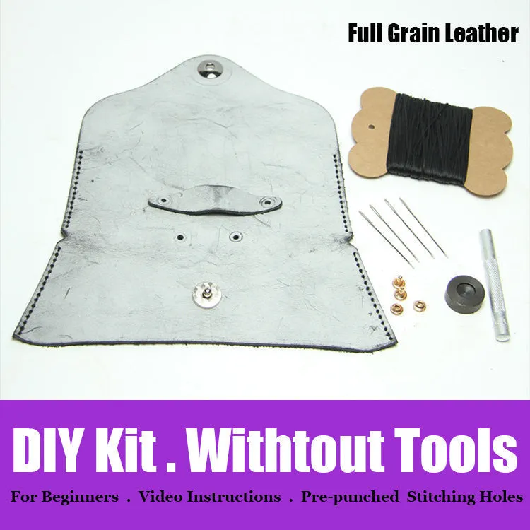Leather Glasses Case Kits DIY Leather Eyeglass Cases Kit DIY Waxed Leather Project DIY Leather Kit