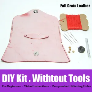 Leather Glasses Case Kits DIY Leather Eyeglass Cases Kit DIY Waxed Leather Project DIY Leather Kit