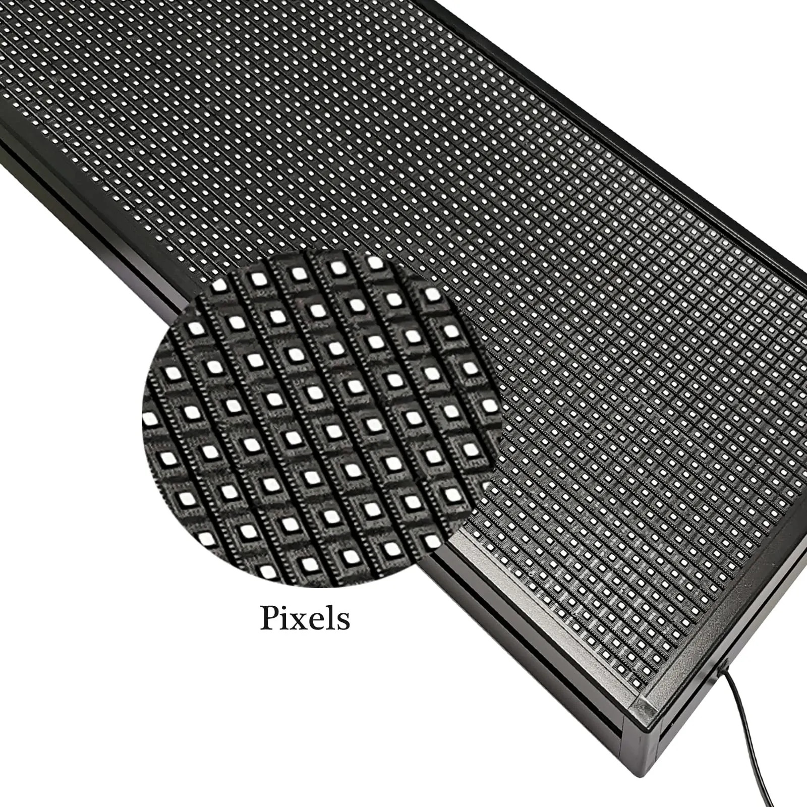 LED Sign P10 Outdoor 39" x 14" with High Resolution Programmable LED Scrolling Sign Display and Perfect Solution for Advertising