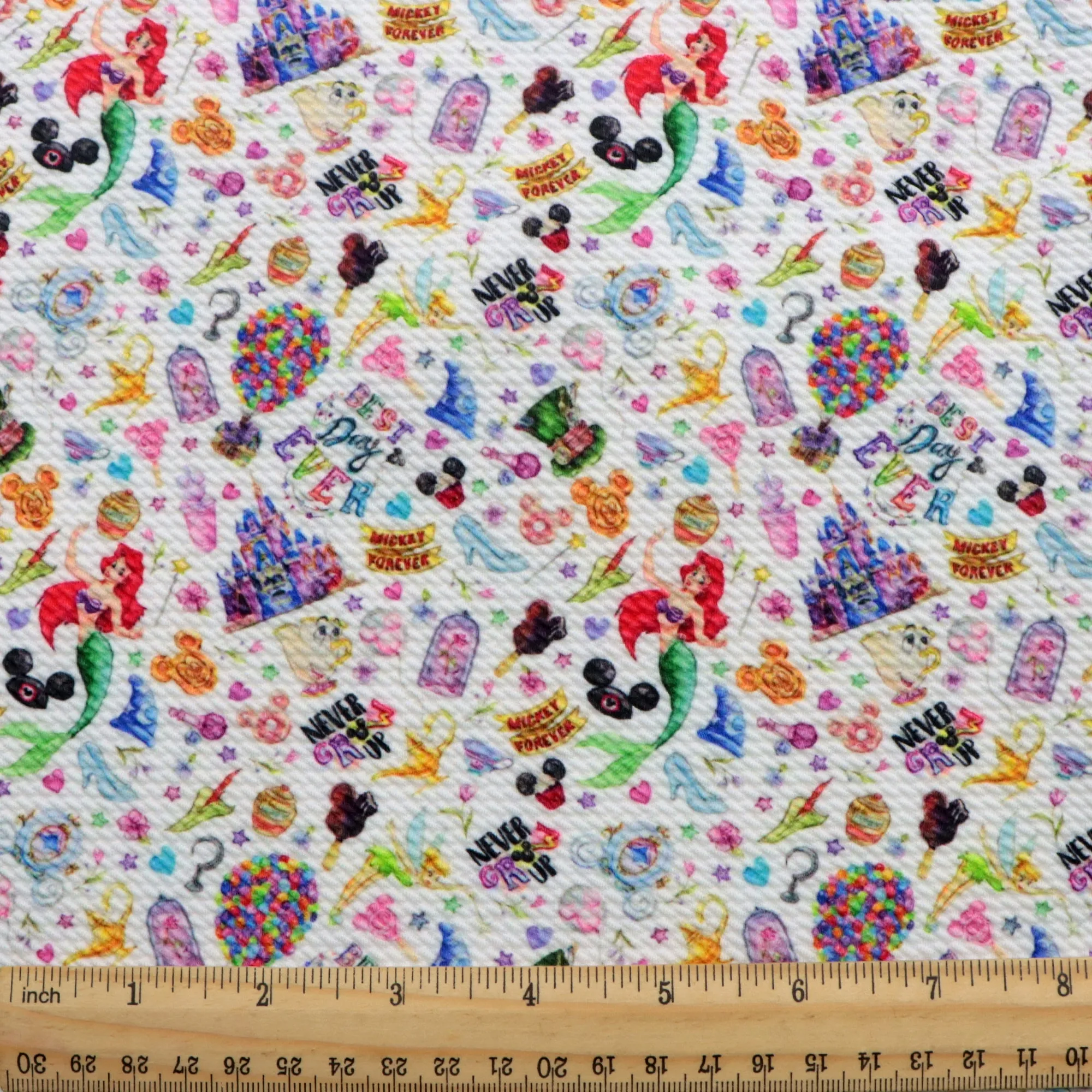 letters alphabet printed fabric