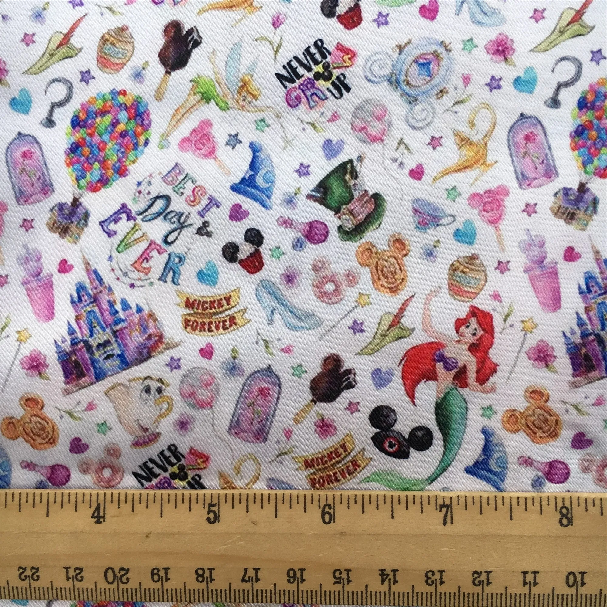 letters alphabet printed fabric