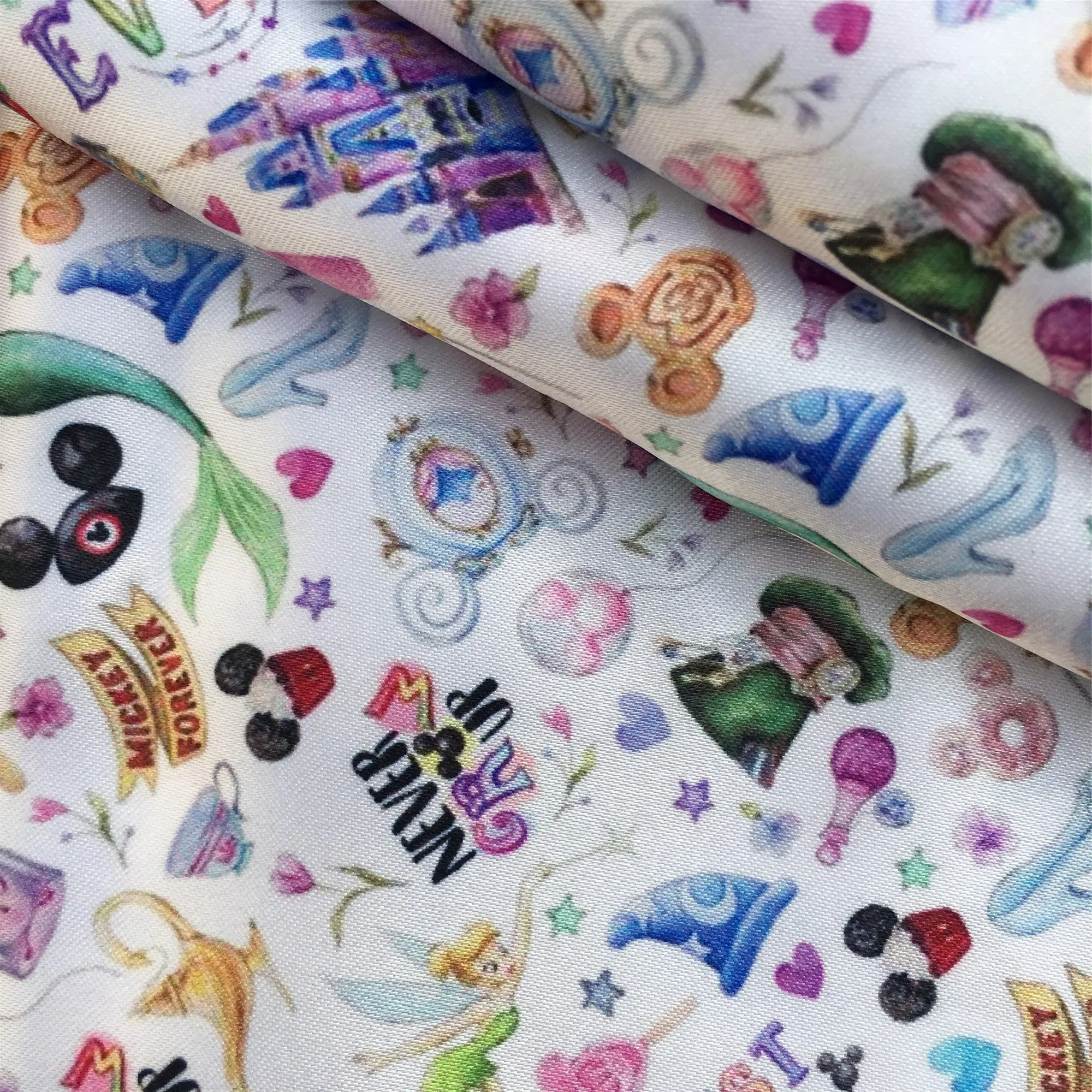letters alphabet printed fabric