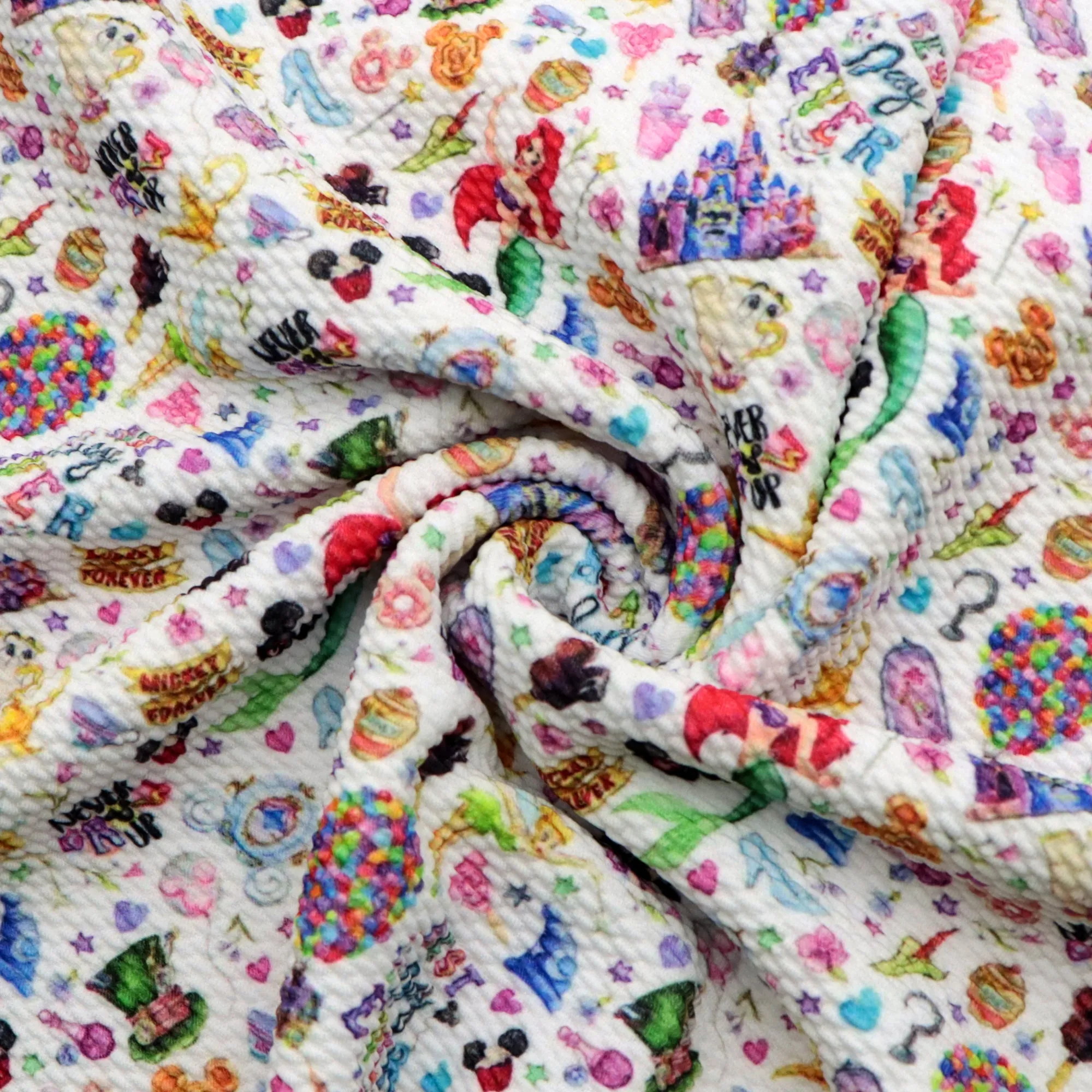 letters alphabet printed fabric