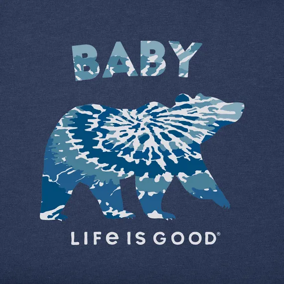 Life is Good Baby Tie Dye Baby Bear Crusher Bodysuit