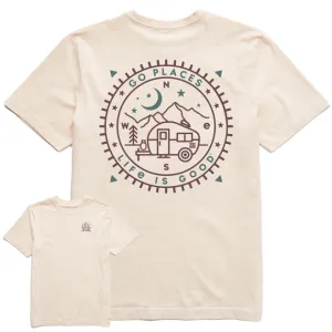 Life is Good Men's Go Places Camper Compass Crusher Tee