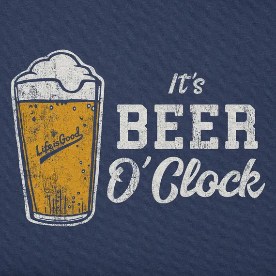 Life is Good Men's It's Beer O'Clock Crusher Tee